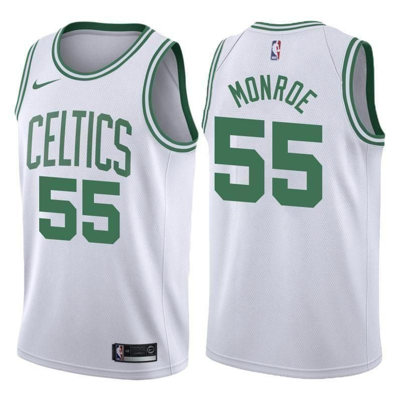 Boston Celtics #55 Greg Monroe Association White Swingman Jersey