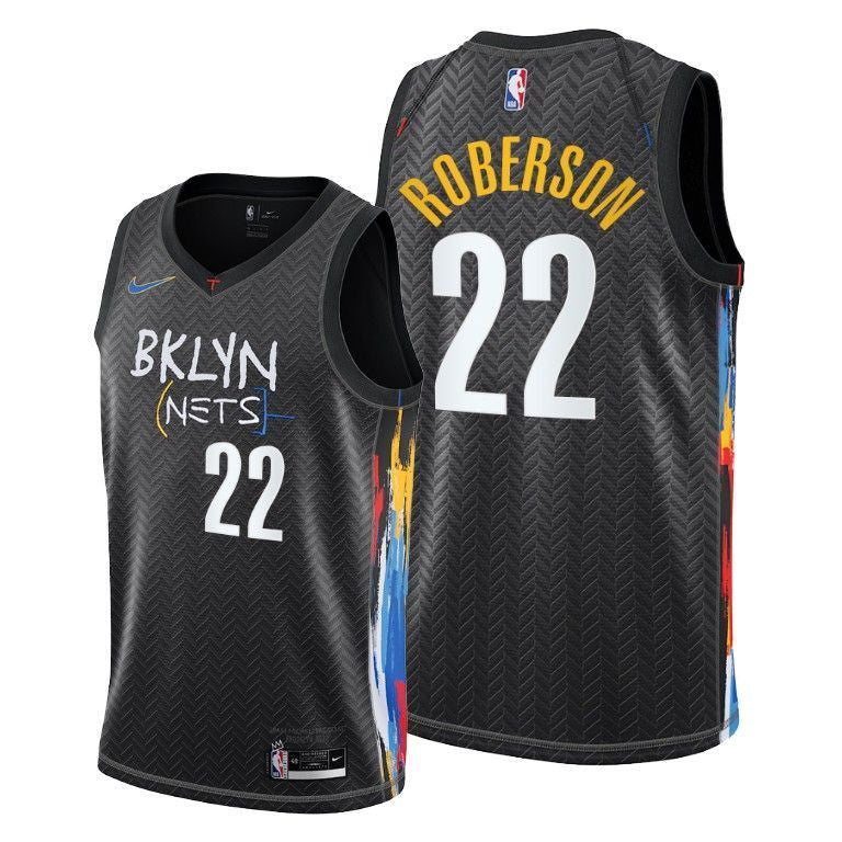 Andre Roberson Brooklyn Nets 2020-21 City Black Swingman Jersey