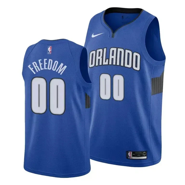 Aaron Gordon Freedom Orlando Magic Social Justice Statement Blue Swingman Jersey
