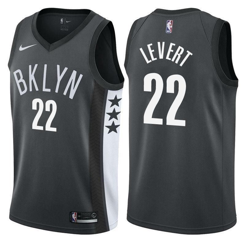 Brooklyn Nets Caris LeVert Statement Black Swingman Jersey