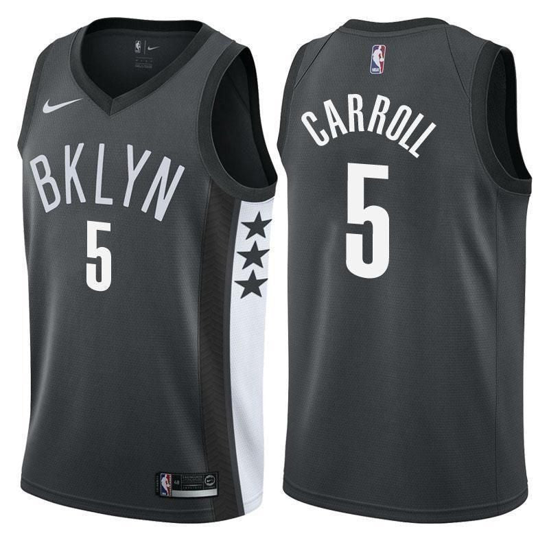 Brooklyn Nets DeMarre Carroll Statement Black Swingman Jersey