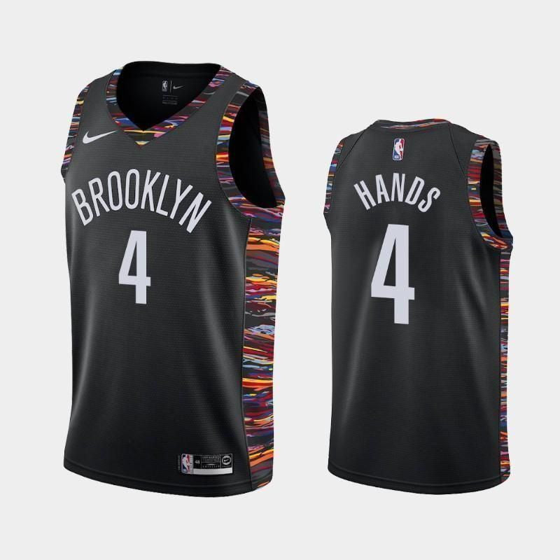 Brooklyn Nets #4 Jaylen Hands City Black Swingman Jersey