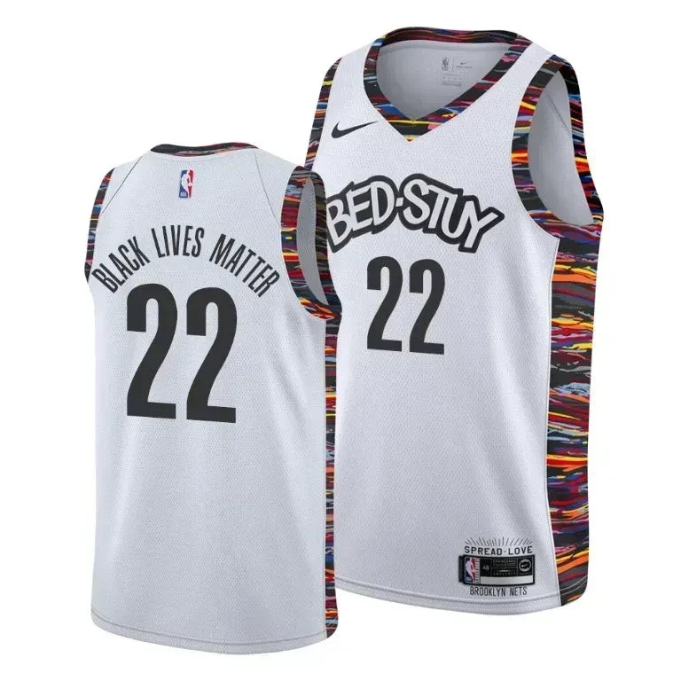 Caris LeVert Black Lives Matter Brooklyn Nets Social Justice City White Swingman Jersey