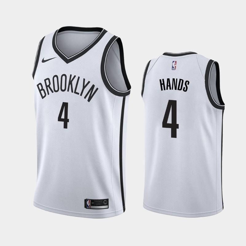 Brooklyn Nets #4 Jaylen Hands Association White Swingman Jersey