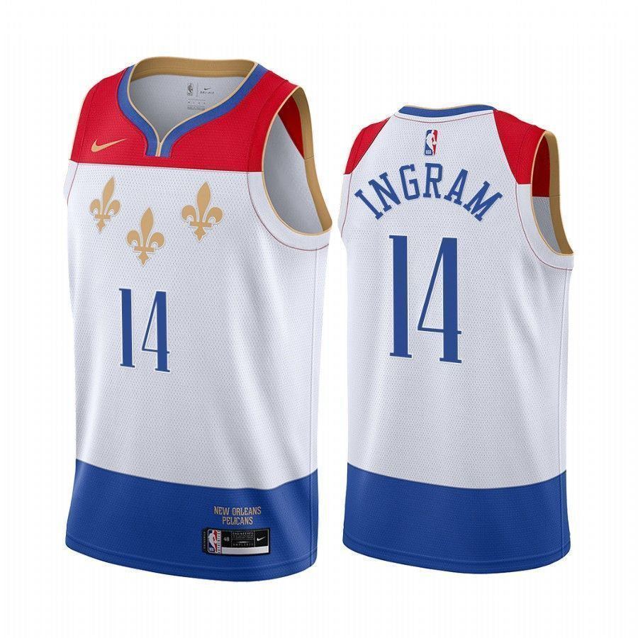 Brandon Ingram New Orleans Pelicans 2020-21 City White Swingman Jersey