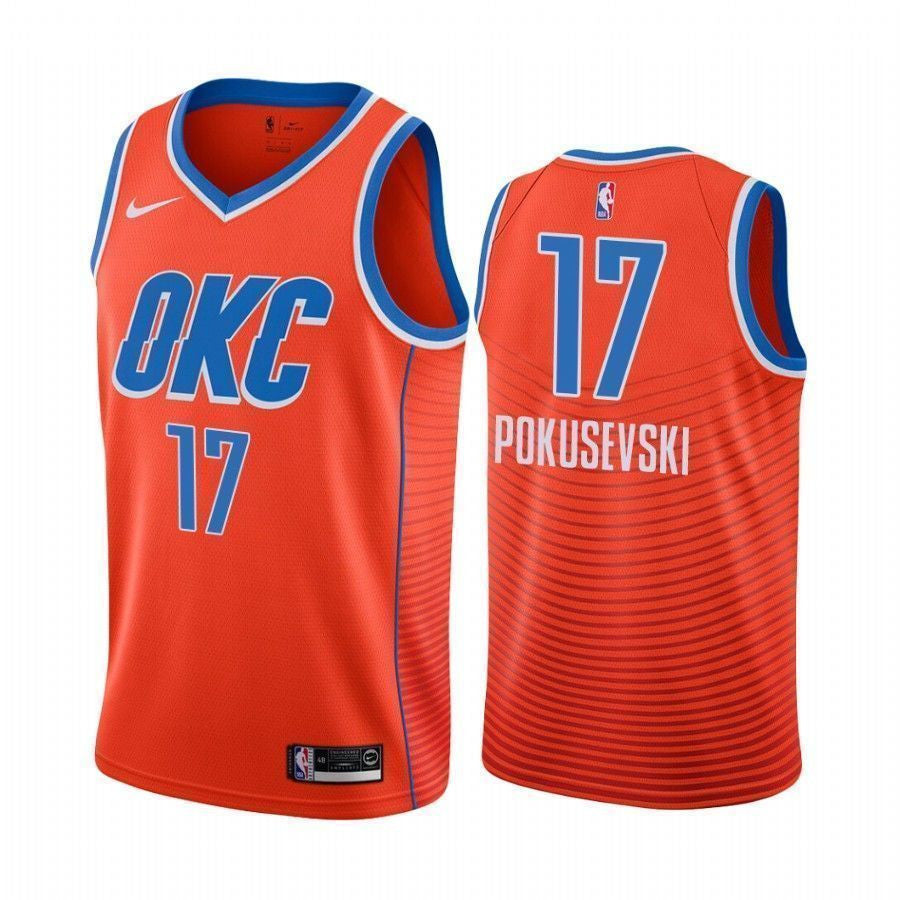 Aleksej Pokusevski Oklahoma City Thunder 2020-21 Statement Orange Swingman Jersey