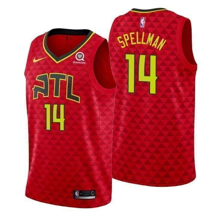 Atlanta Hawks Omari Spellman Statement Red Swingman Jersey