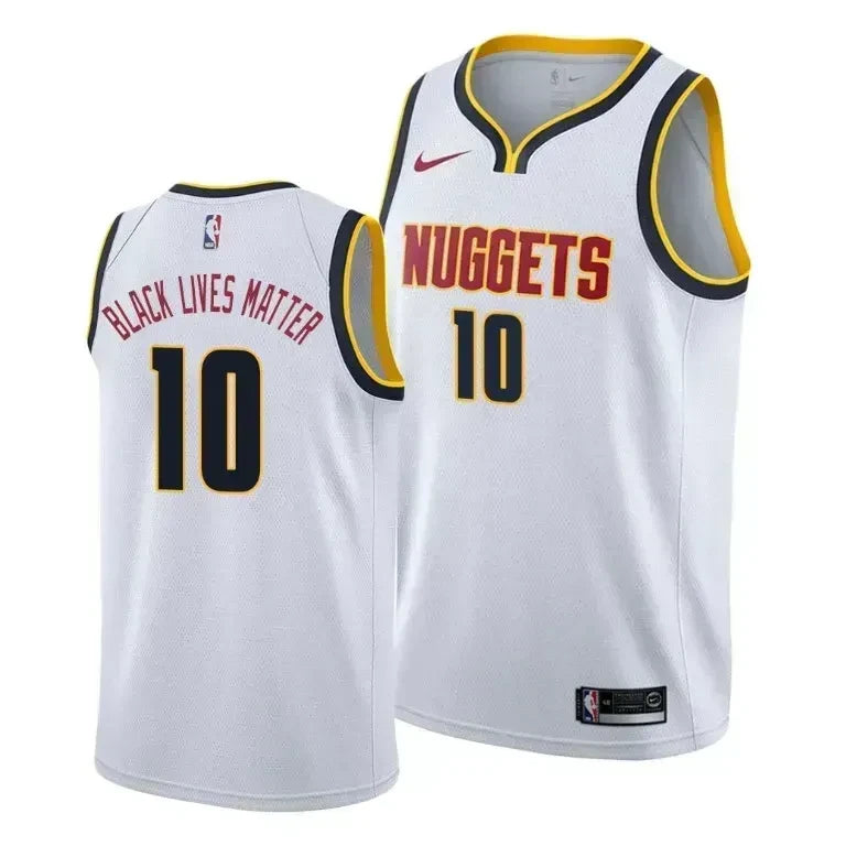 Bol Bol Black Lives Matter Denver Nuggets Social Justice Association White Swingman Jersey