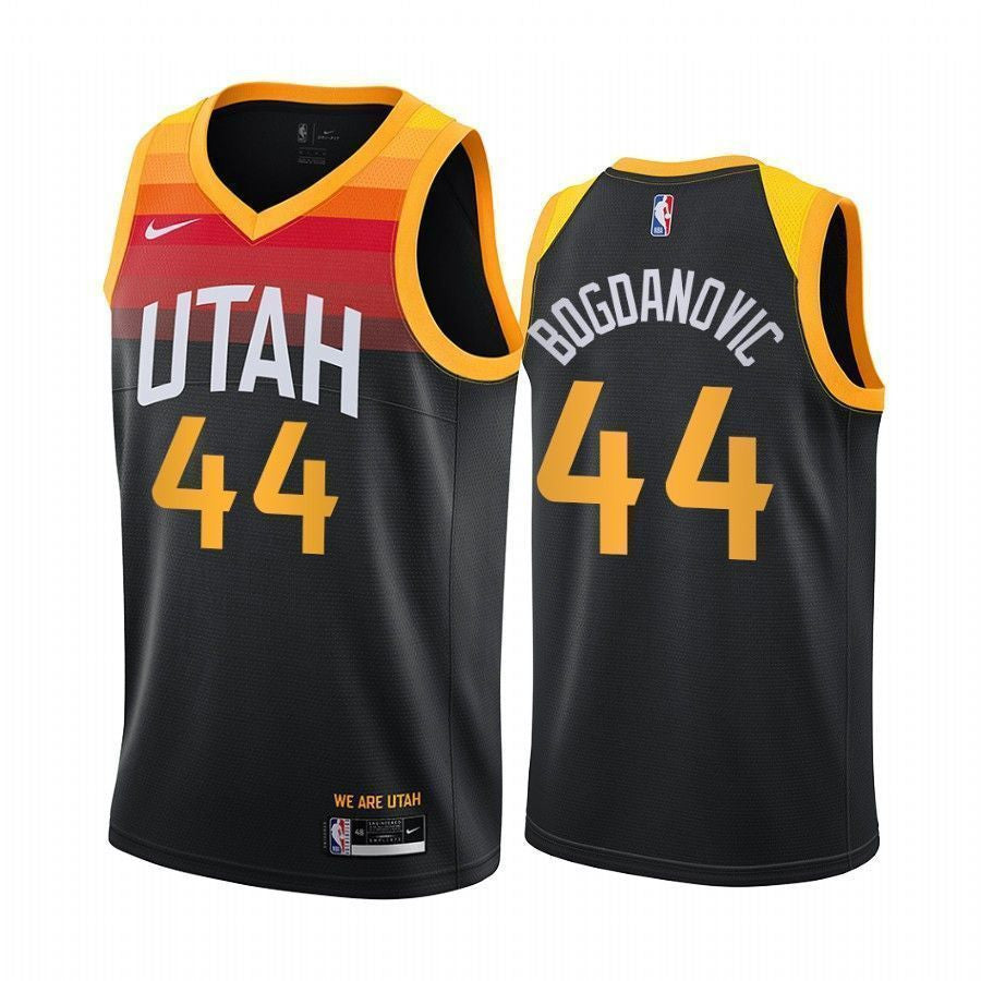Bojan Bogdanovic Utah Jazz 2020-21 City Black Swingman Jersey
