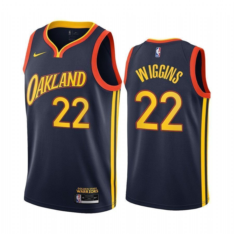 Andrew Wiggins Golden State Warriors 2020-21 City Navy Swingman Jersey
