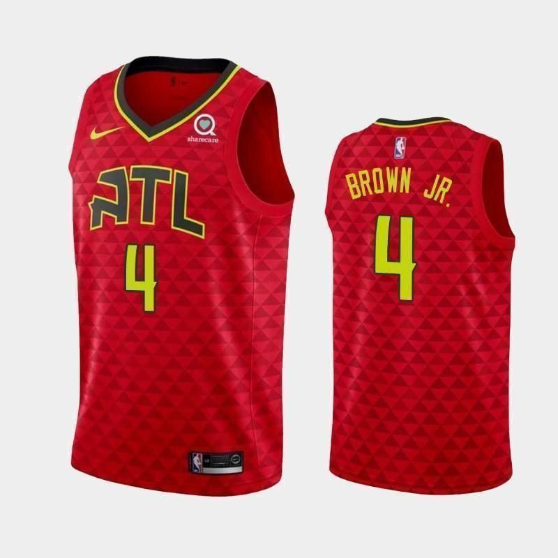Atlanta Hawks #4 Charlie Brown Jr. Statement Red Swingman Jersey