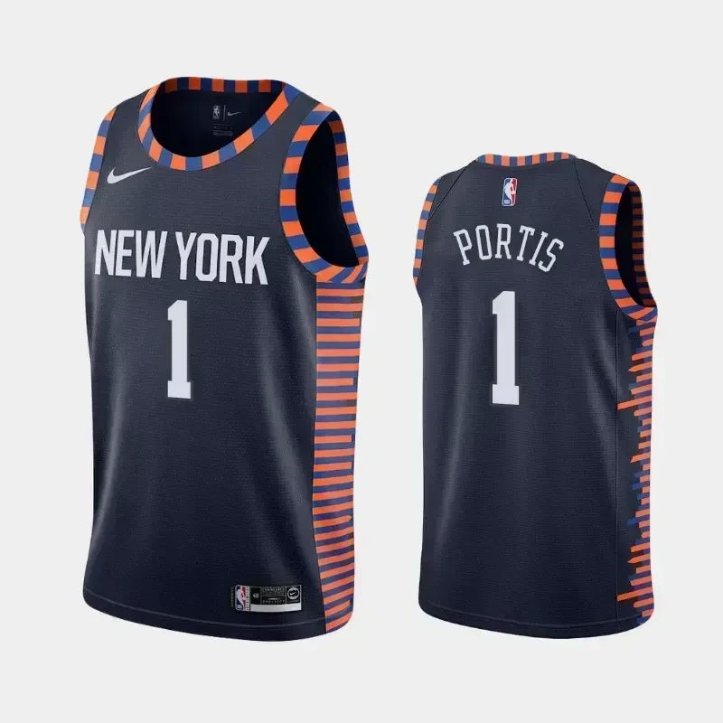Bobby Portis New York Knicks City Navy Swingman Jersey