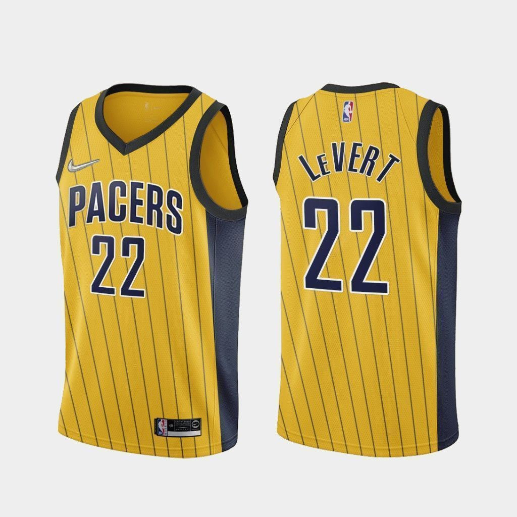 Caris LeVert Indiana Pacers 2020-21 Earned Edition Yellow Swingman Jersey
