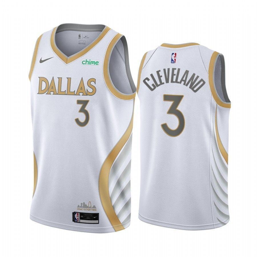 Antonius Cleveland Dallas Mavericks 2020-21 City White Swingman Jersey