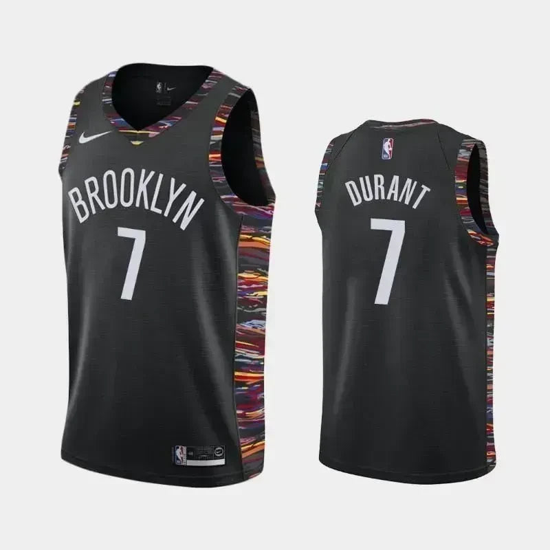 Brooklyn Nets #7 Kevin Durant City Black Swingman Jersey
