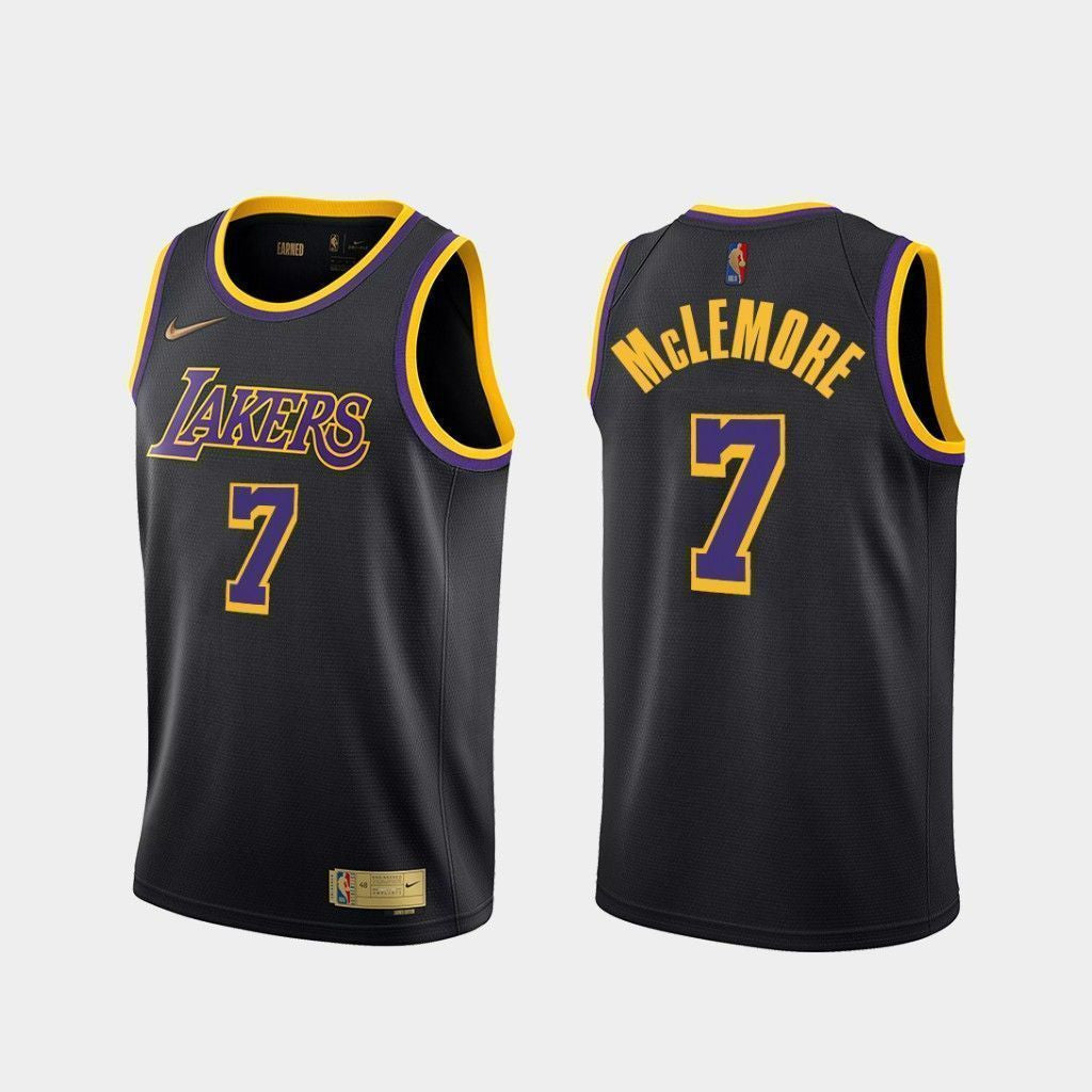 Ben McLemore Los Angeles Lakers 2020-21 Earned Edition Black Swingman Jersey