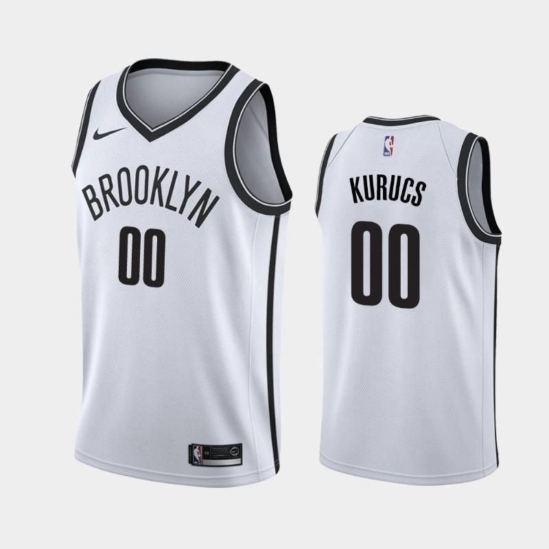 Brooklyn Nets #00 Rodions Kurucs Association White Swingman Jersey