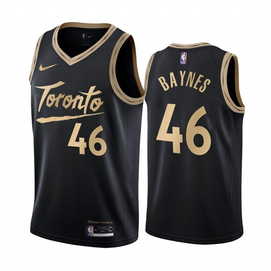 Aaron Baynes Toronto Raptors 2020-21 City Black Swingman Jersey