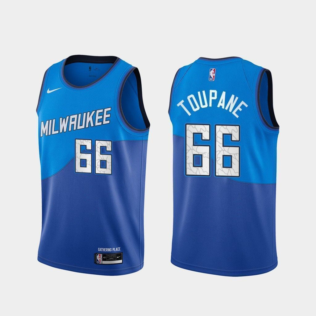Axel Toupane Milwaukee Bucks 2020-21 City Blue Swingman Jersey