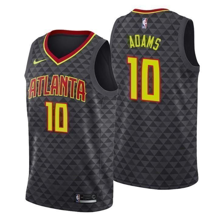 Atlanta Hawks #10 Jaylen Adams Icon Black Swingman Jersey