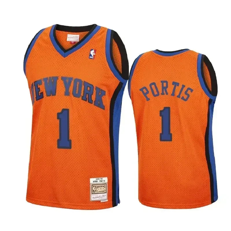 Bobby Portis New York Knicks Reload Hardwood Classics Orange Swingman Jersey