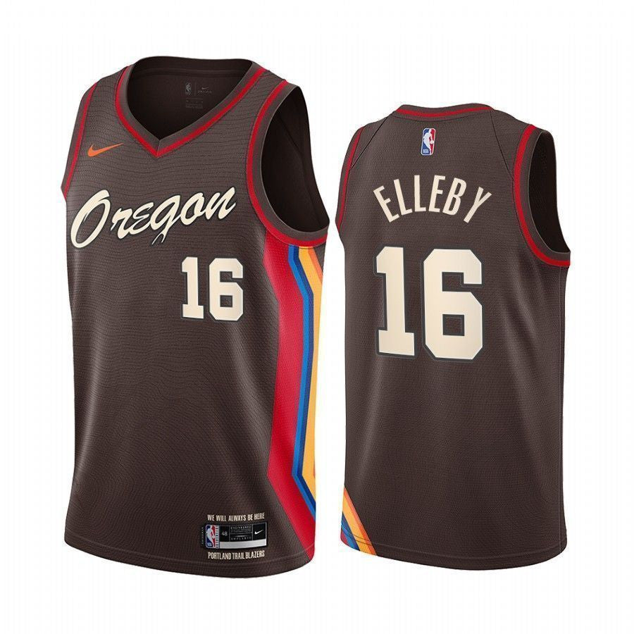 C.J. Elleby Portland Trail Blazers 2020-21 City Brown Swingman Jersey