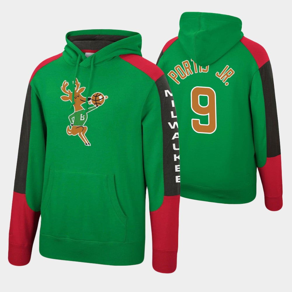 Bobby Portis Jr. Milwaukee Bucks Hardwood Classic Fusion Fleece Pullover Hoodie