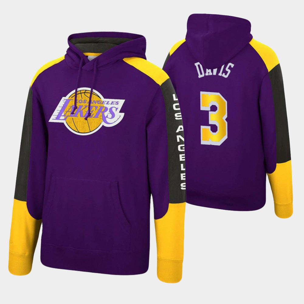 Anthony Davis Los Angeles Lakers Hardwood Classic Fusion Fleece Pullover Hoodie