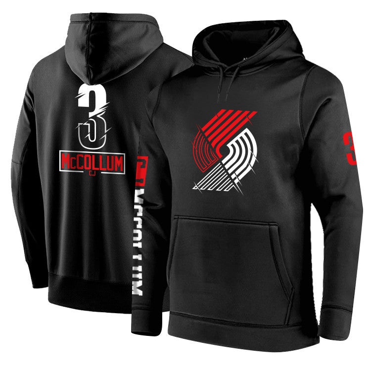C.J. McCollum Portland Trail Blazers Team Logo Pullover Hoodie