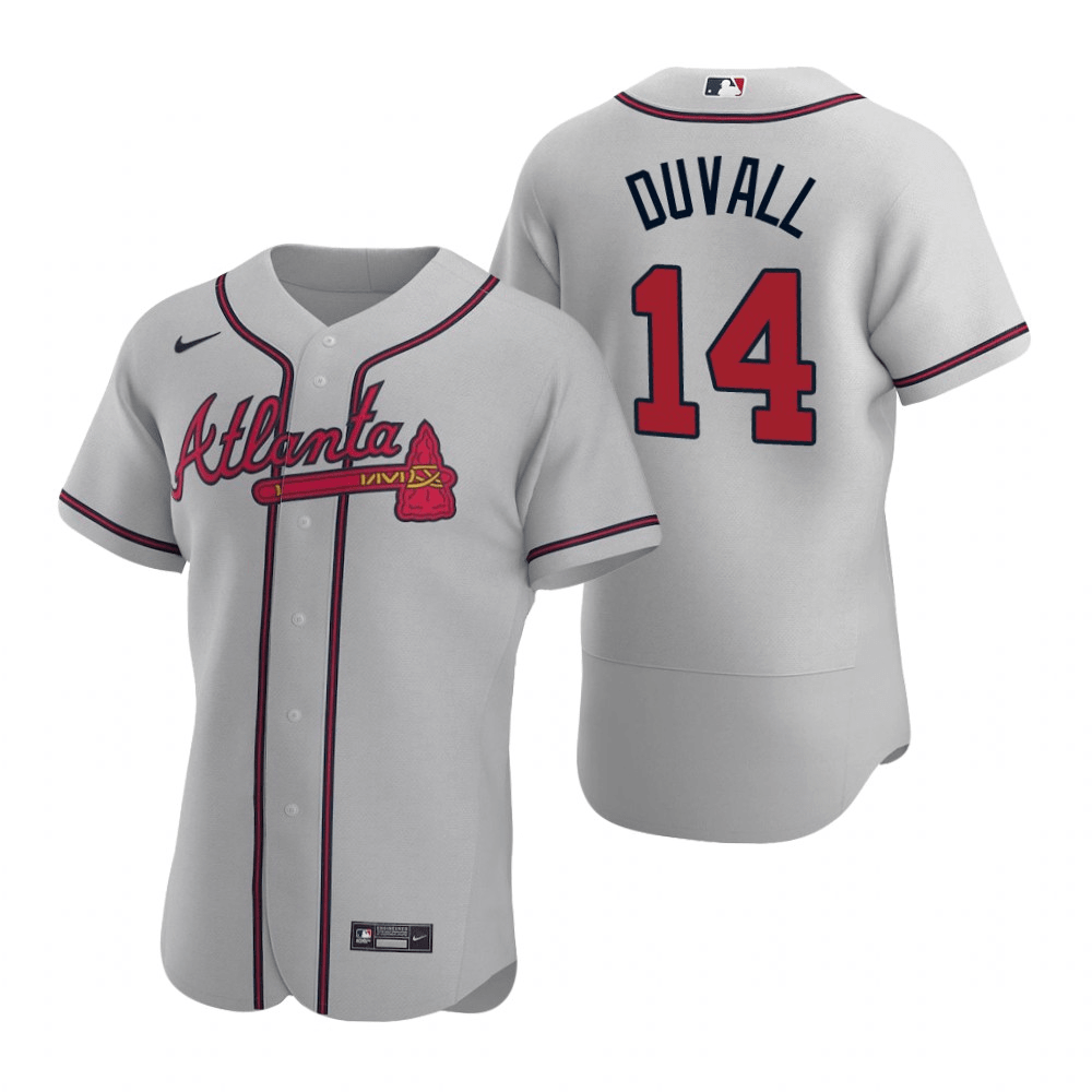 Adam Duvall Atlanta Braves Road Gray Baseball Player Jersey