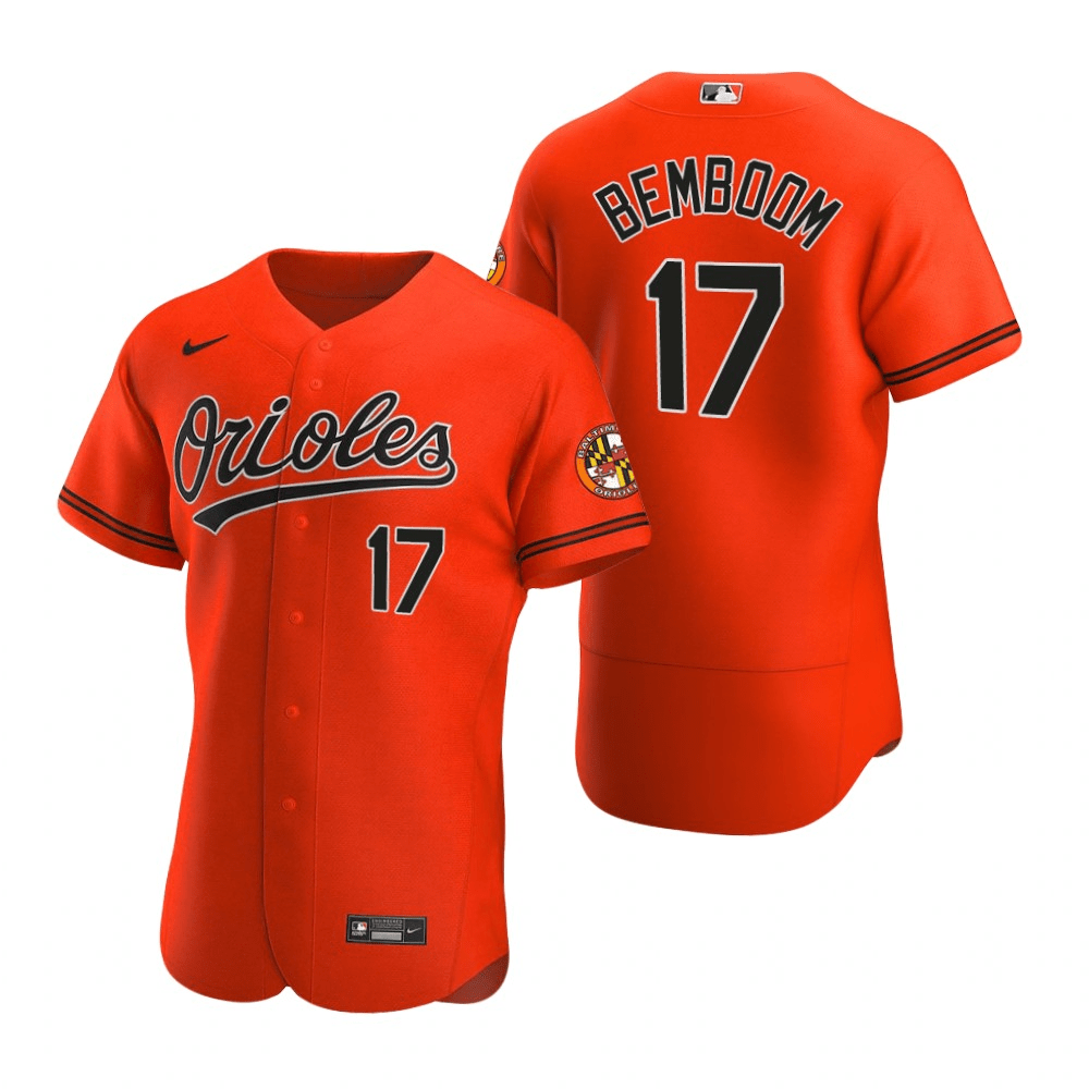 Anthony Bemboom Baltimore Orioles Alternate Orange Baseball Player Jersey