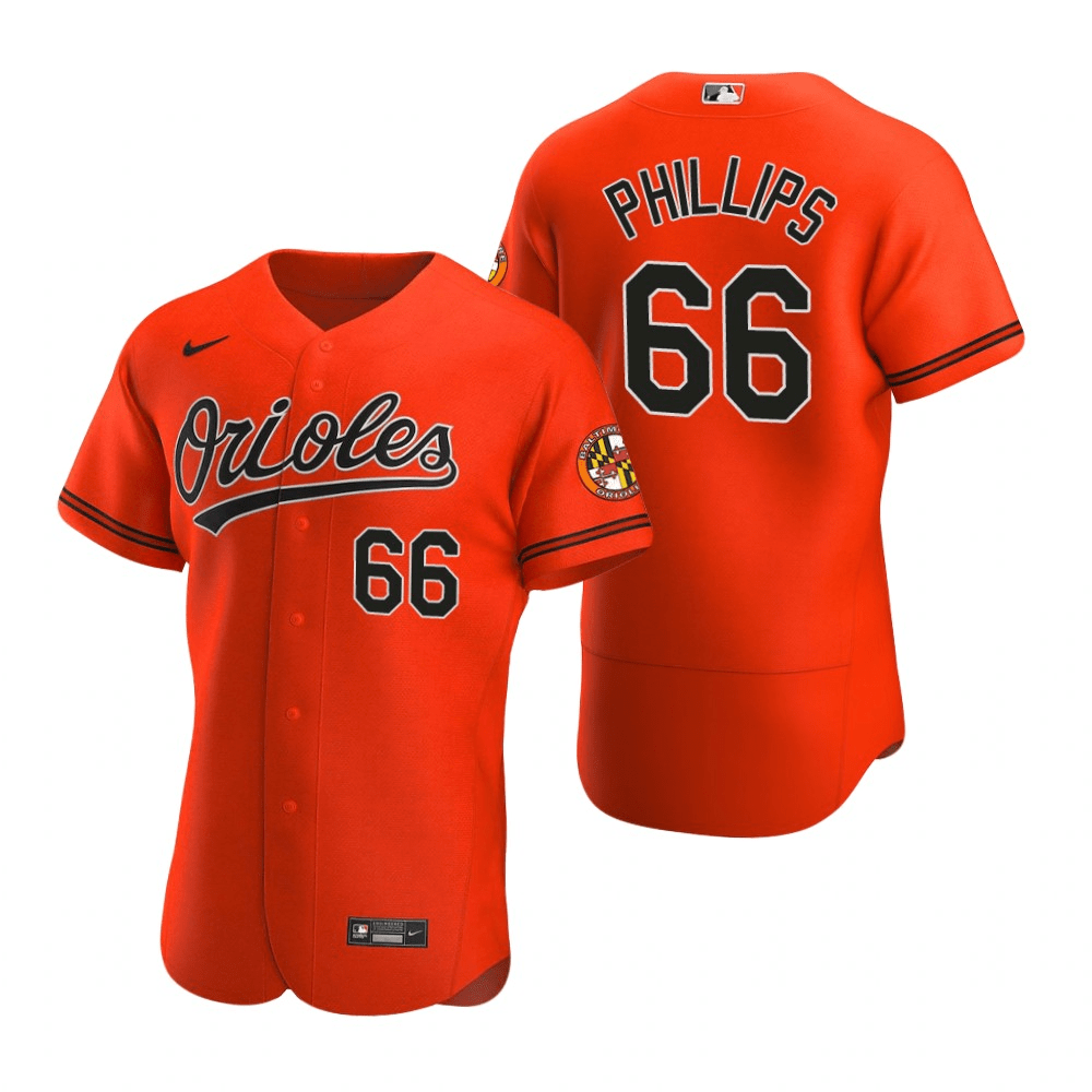 Brett Phillips Baltimore Orioles Alternate Orange Baseball Player Jersey