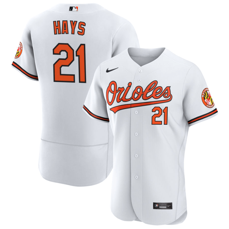 Austin Hays Baltimore Orioles Home White Baseball Player Jersey
