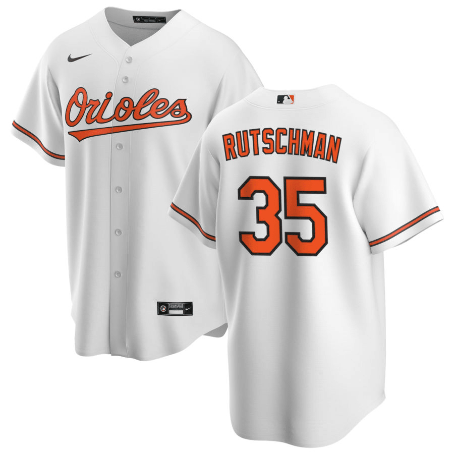 Adley Rutschman Baltimore Orioles Home White Baseball Player Jersey