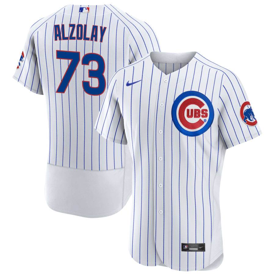 Adbert Alzolay Chicago Cubs Home White Baseball Player Jersey