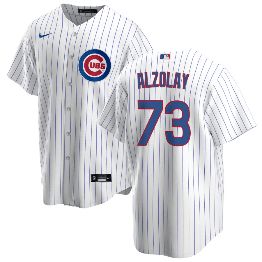 Adbert Alzolay Chicago Cubs Home White Baseball Player Jersey