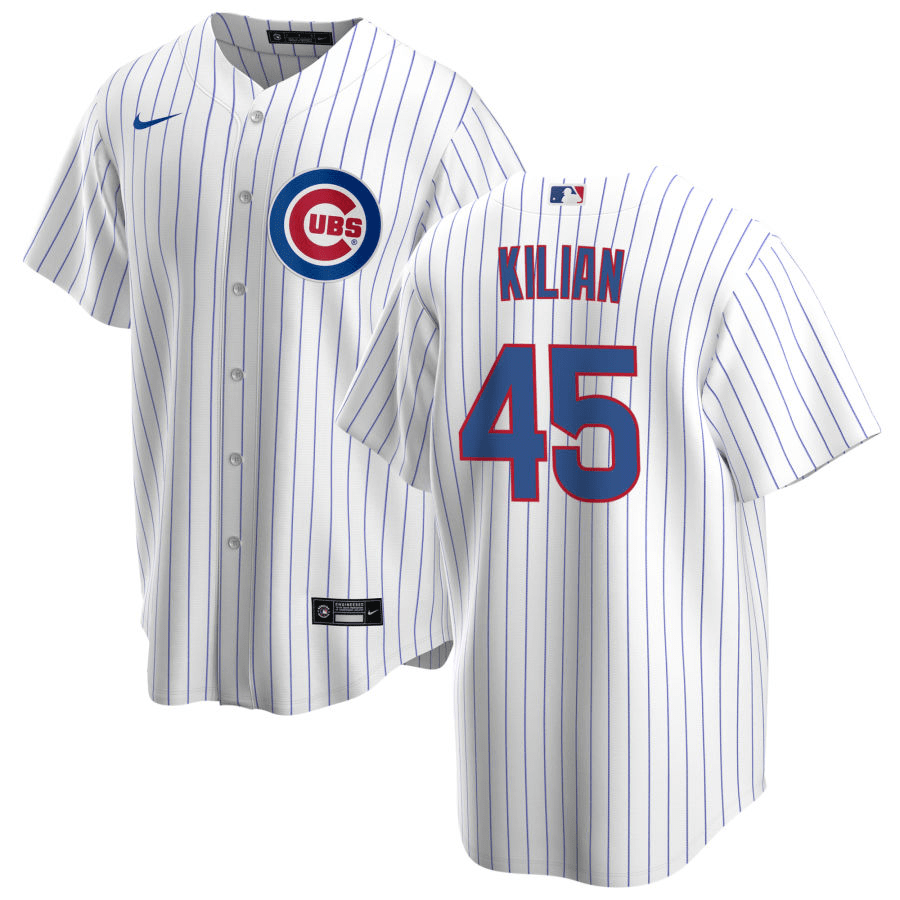Caleb Kilian Chicago Cubs Home White Baseball Player Jersey