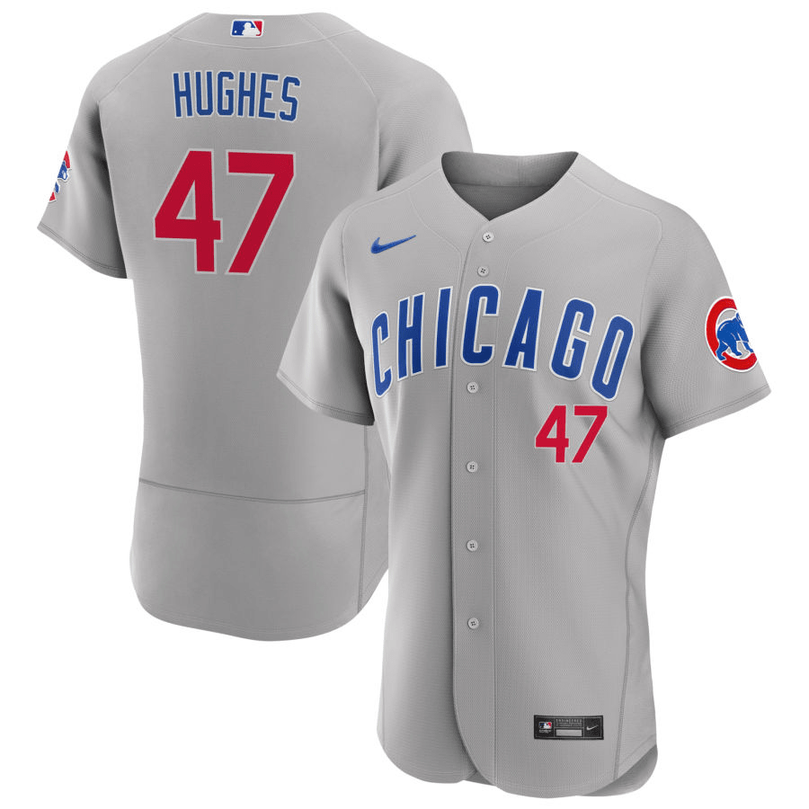 Brandon Hughes Chicago Cubs Road Gray Baseball Player Jersey