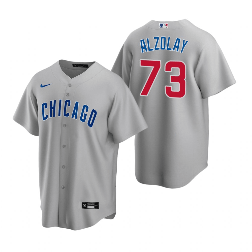 Adbert Alzolay Chicago Cubs Road Gray Baseball Player Jersey