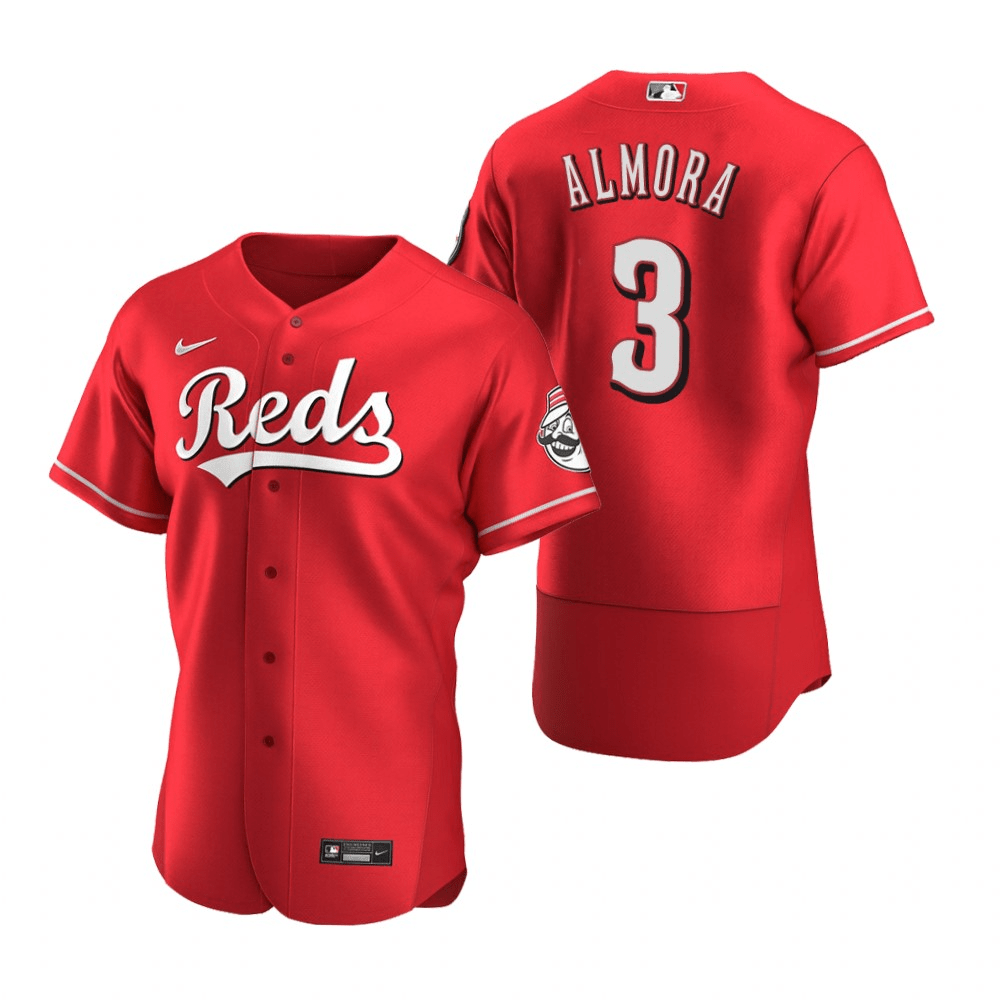 Albert Almora Jr Cincinnati Reds Alternate Red Baseball Player Jersey