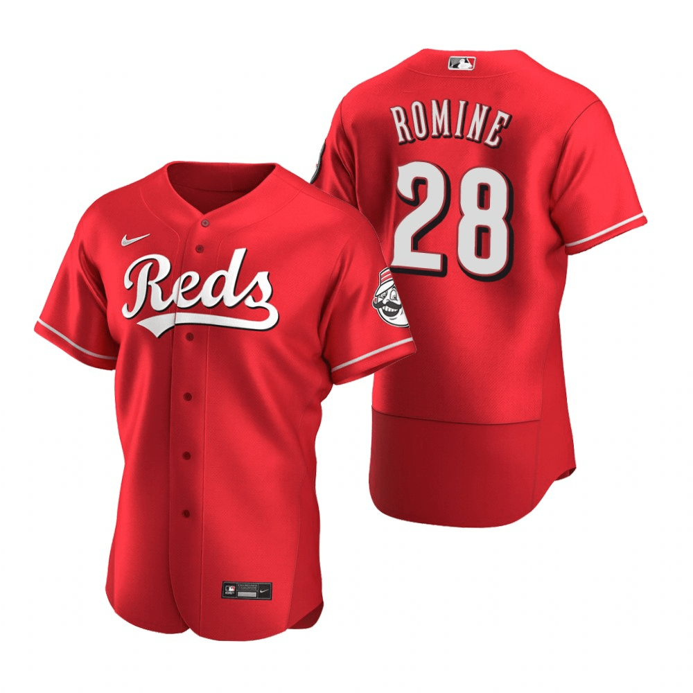 Austin Romine Cincinnati Reds Alternate Red Baseball Player Jersey