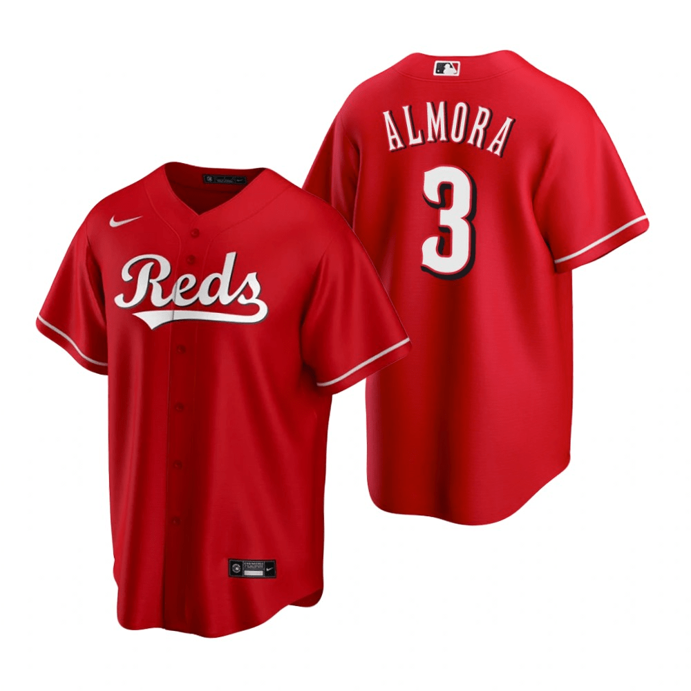 Albert Almora Jr Cincinnati Reds Alternate Red Baseball Player Jersey