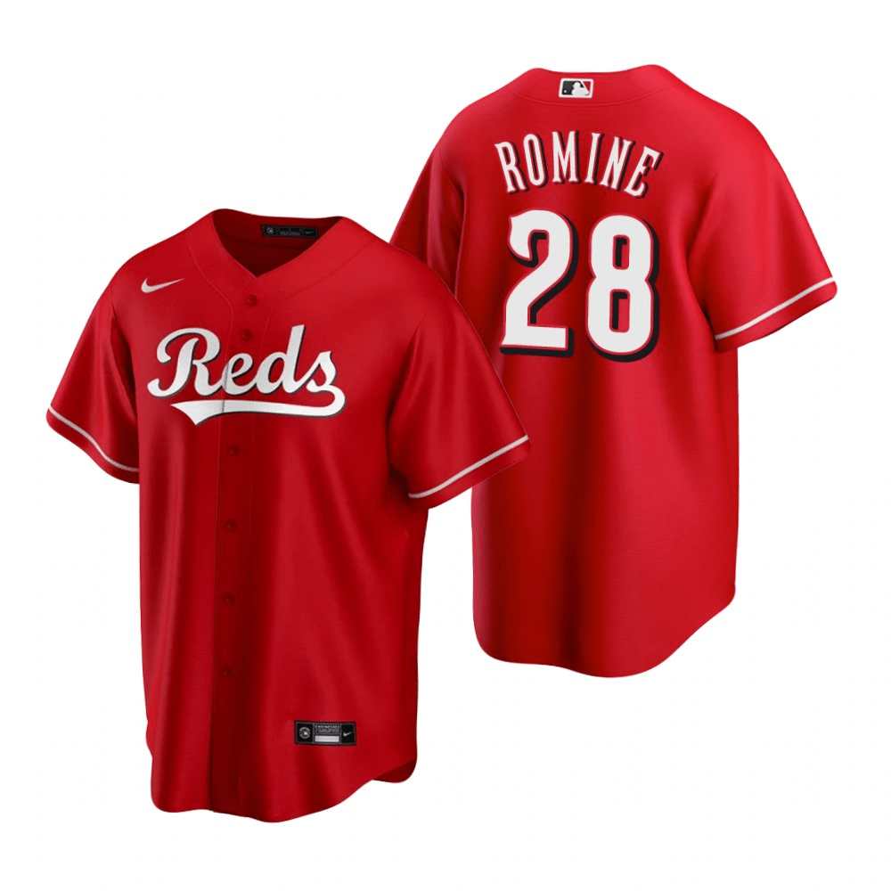 Austin Romine Cincinnati Reds Alternate Red Baseball Player Jersey