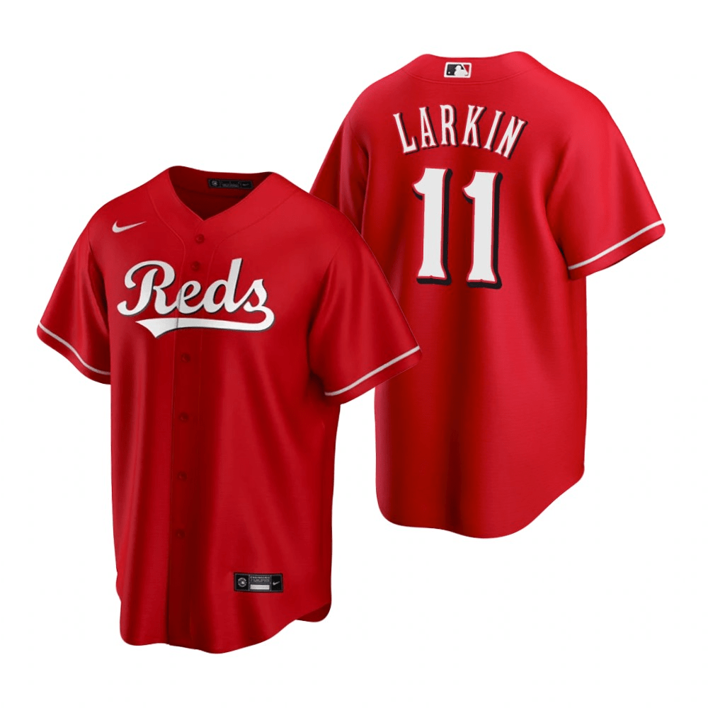 Barry Larkin Cincinnati Reds Alternate Red Baseball Player Jersey