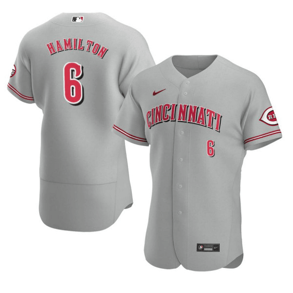 Billy Hamilton Cincinnati Reds Road Gray Baseball Player Jersey