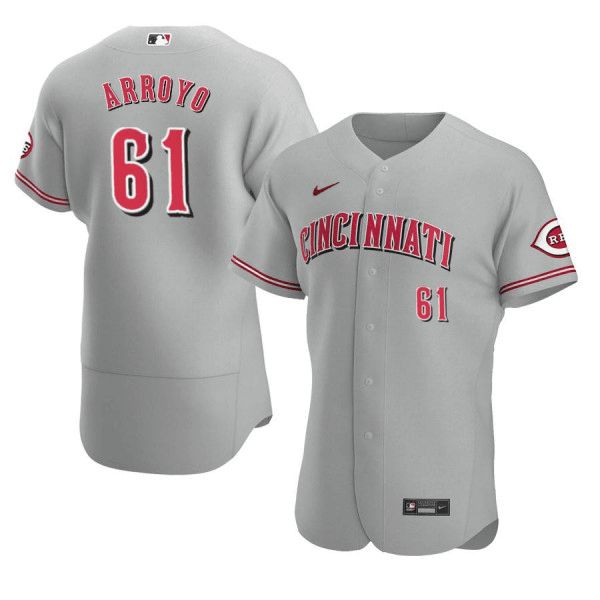 Bronson Arroyo Cincinnati Reds Road Gray Baseball Player Jersey