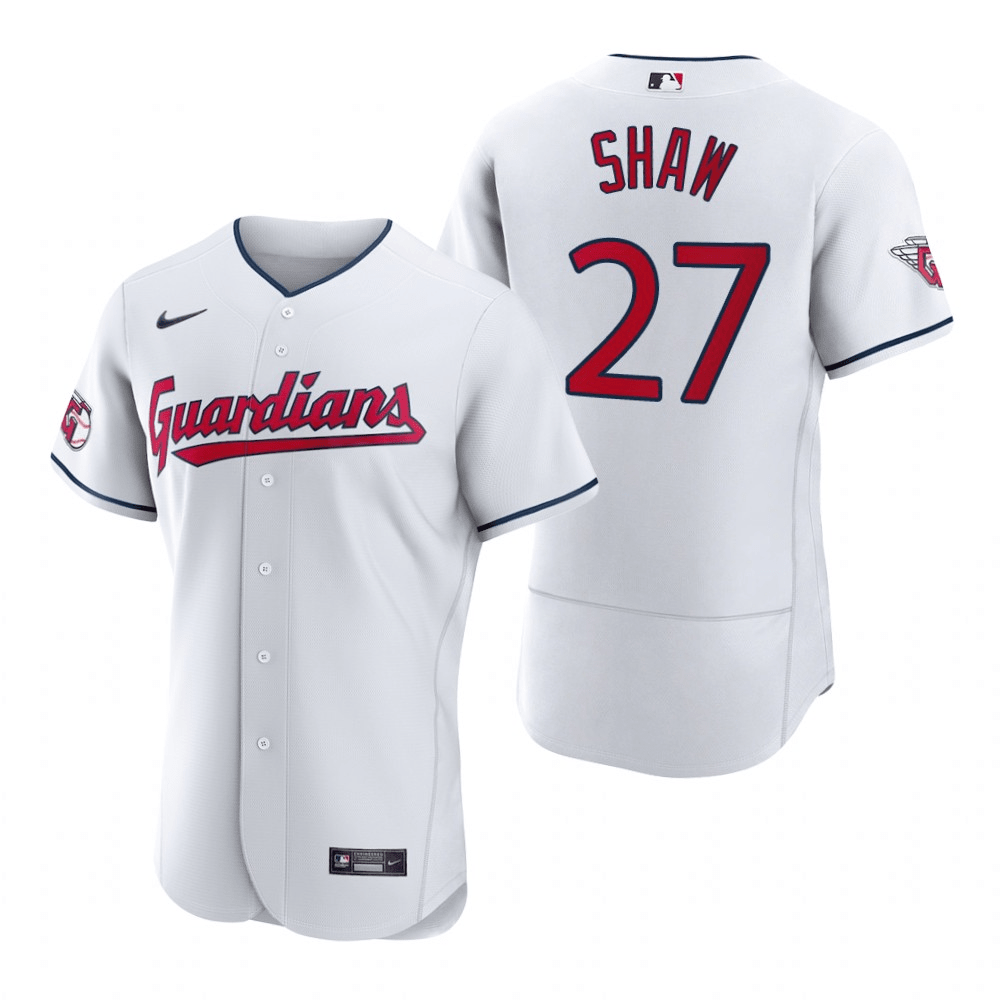 Bryan Shaw Cleveland Guardians Home White Baseball Player Jersey