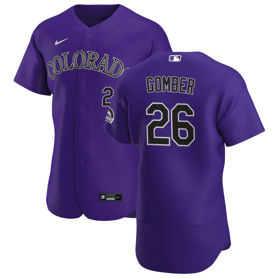 Austin Gomber Colorado Rockies Alternate Purple Baseball Player Jersey
