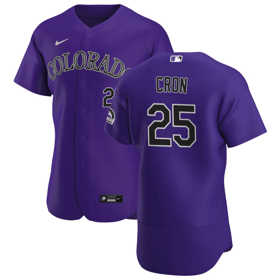 C.J. Cron Colorado Rockies Alternate Purple Baseball Player Jersey