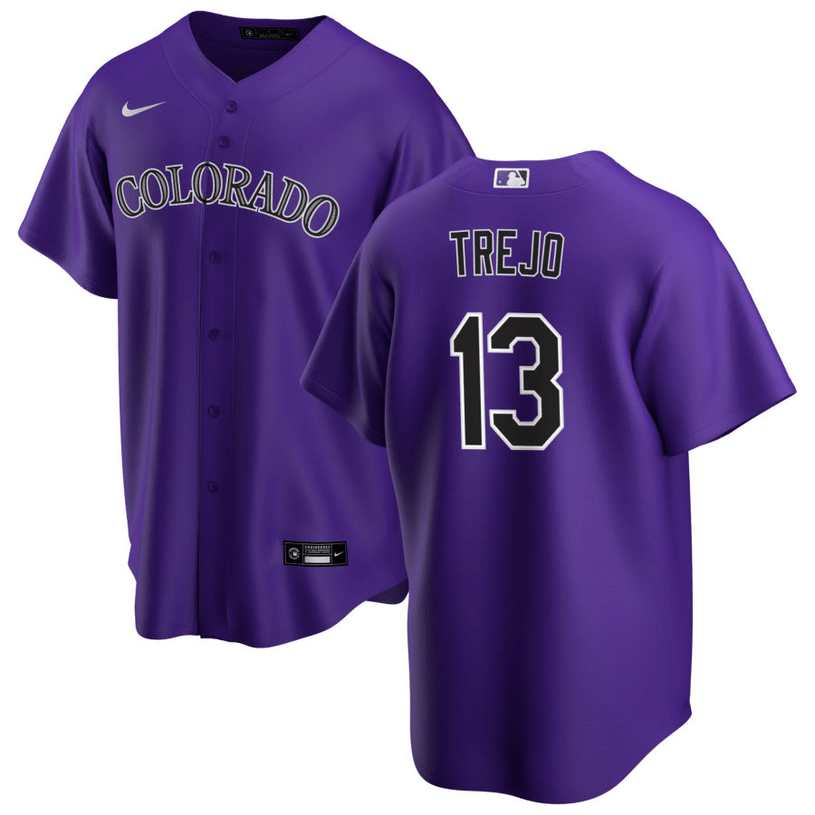 Alan Trejo Colorado Rockies Alternate Purple Baseball Player Jersey